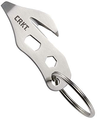 CRKT K.E.R.T. EDC Keyring Micro Tool: Lightweight Multi-Tool for Everyday Carry, Seatbelt Cutter, Bottle Opener, Screwdriver, Two Wrenches 2055