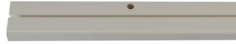 Gardinia Vorhangschiene, 1-Lauf, Kunststoff, weiss 120-500cm (250 Zentimeter)