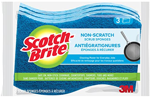 Scotch-Brite Scrub Sponge, Blue, 2.8 x 4.5
