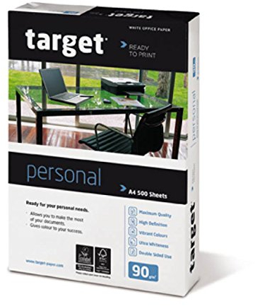 Target Personal Kopierpapier 90g/m² DIN-A4 500 Blatt Druckerpapier weiß
