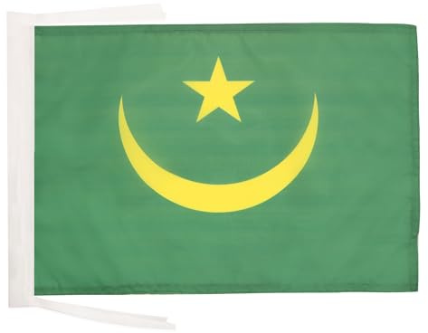 AZ FLAG Mauritania Flag 45x30 cm Mauritanian 100D Polyester Cords
