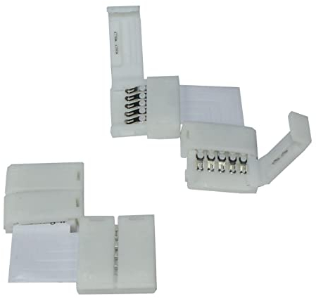 RGBW LED Clip Eckverbinder für 12mm RGBW LED Streifen 17x5mm 90° L Verbinder