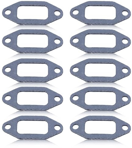 Haishine 10 X Exhaust Muffler Gaskets for Husqvarna 362 365 371 372 372XP 372 XP Chainsaw Replacement Spare Parts