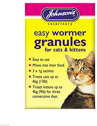 SIPW Cat Kitten One Dose Wormer Tablet or Worming Granules Roundworm Tapeworm (Round Worm Granules)