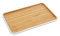 Pebbly - Plateau de Service Blanc en Bambou naturel Blanc - 33 x 21 cm - Matériau Naturel et Résistant