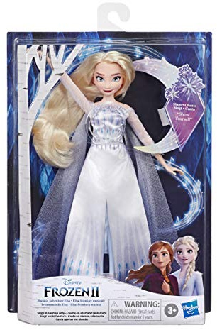 Hasbro E8880XG0 Disney Die Eiskönigin Traummelodie ELSA singende Puppe, singt das Lied „Zeige Dich“ aus dem Disney Film Die Eiskönigin 2, Spielzeug für Kinder
