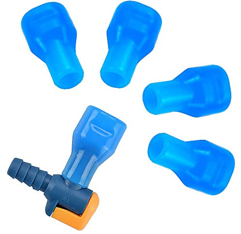Skystuff Replacement Bite Valve and 5Pcs Silicone Mouthpiece for Outdoor Backpack Hydration Bladder Reservoir