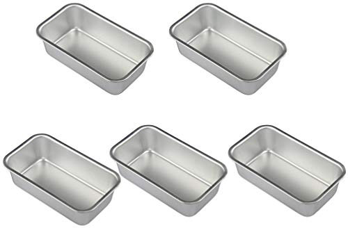 Cabilock 5 Piezas Bolsa Enfriadora De Botellas Tostadas para Hornear Moldes para Muffins para Hornear Sartenes Antiadherentes De Acero Inoxidable Pan Pequeño Barra Mini Sartén Antiadherente