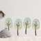 GRAZDesign Wandtattoo Bäume Waldtiere Set für Kinderzimmer | Wandsticker Kinderzimmer Tiere Junge und Mädchen | Aufkleber Set mit Vier Bäume, Blattgröße: 100x57cm