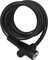 ABUS Spiralkabelschloss 3506K - 6 mm starkes, flexibles Fahrradschloss - ABUS-Sicherheitslevel 1 - 120 cm - Schwarz