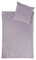 jilda-tex Bio-Bettwäsche Stone-Washed Renforce Lissabon 100% Bio-Baumwolle Knitterlook Stehsaum Bügelfrei Uni Leinen-Optik Bügelfrei Made in Green (Lavendel, 135 x 200 cm)