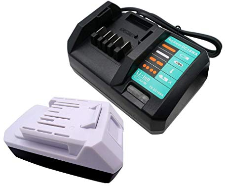 Chargeur de Rechange DC18WA 14.4-18V + 18V 2.0Ah BL1813G Batterie pour BL1820G BL1815G BL1813G BL1811G 195608-4, HP457D TD127D DF457DWE DK18041 DK18015 HP457DWE MDF452DWEG MT071E