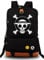 Gumstyle Anime One Piece Monkey D Luffy Backpack Laptop Rucksack Schoolbag Unisex Student Book Bag Cosplay Luminous Daypacks Black/1