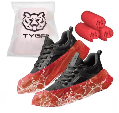 TYGA STORE 30 Pieces Disposable Shoe Covers | Comfortable to Wear, Helps Protect Flooring, Lightweight Design, Suitable for Daily Use, Strong Foot Covering, Anti Slip