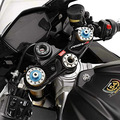 labelbike - 3D Aufkleber Schutz Gabelplatte Lenkung kompatibel mit Aprilia RSV4 1100 und RSV4 Factory 2021-2022