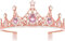 Diademe für Mädchen Kristall Tiara Perle Prinzessin Kostüm Krone Stirnband Blumenwettbewerb Braut Hochzeit Haarschmuck Cosplay, Geburtstag, Feier, Feiertag, Party Geschenk (Mädchen rosa Tiara 4#)