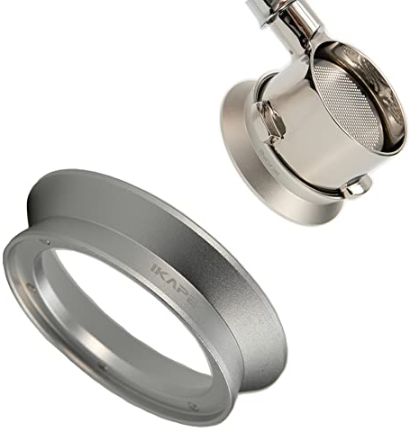 IKAPE 54mm Espresso Dosing Funnel, Magnetic Dosing Funnel Aluminum Coffee Dosing Ring Compatible with 54mm Breville Portafilter Series