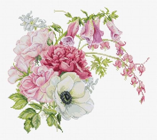 Luca-S Cross Stitch Kit Spring Bouquet, B7018