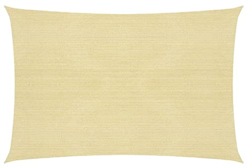 vidaXL Sonnensegel 160 g/m² Beige 4x7 m HDPE