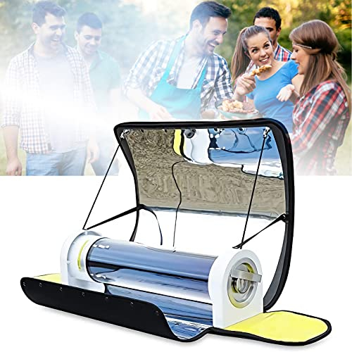 Griglia da Campeggio ad Energia Solare, Forno Solare Portatile, Fornello Solare da 4,5 Litri di Grande Capacità Fornello da Campeggio per Esterni, La Temperatura Raggiunge 120-330 °C, per Campeggio