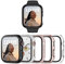 Haojavo 5 Stück Hard PC Schutzhülle für Apple Watch Serie SE/SE 2/6/5/4 40mm, iWatch Hülle Mit Glas Displayschutz, schutzfolie gehärtetem Glas Gesamtblasenfreie Abdeckung für iWatch-Zubehör