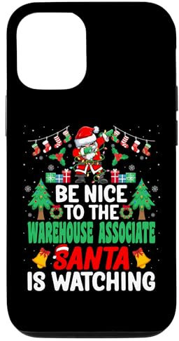 Hülle für iPhone 14 Pro Be Nice to the Warehouse Associate Santa - Christmas