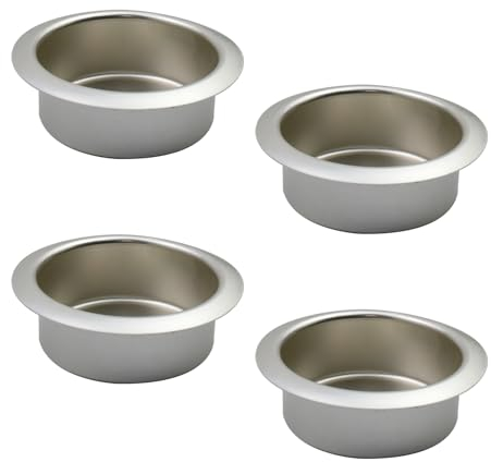 Pufguy 4 Pack Aluminum Car Cup Holder Insert for Couch RV Table Game Table Cup Holder Metal Sofa Cup Holder, BD1594