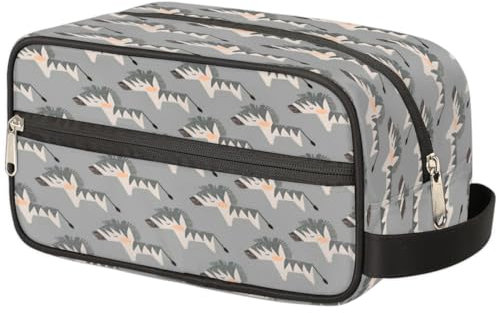 GeMeFv Jolie trousse de toilette zébré à suspendre - Trousse de maquillage portable de voyage - Grande capacité - Pour homme et femme - Motif animal de dessin animé, Zèbre mignon, 10.5×4.4×5.3 in
