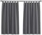 Tenger Home Gardinenschals Verdunkelungsvorhang Kurz Küchefenster Vorhang Gardinen Blickdicht Schlafzimmer mit Schlaufen, 1 Stück (Grau, B 70 x H 120 cm)