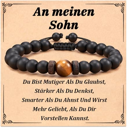 18.18 Geburtstag Junge Geschenk zum 18 GeburtstagSohn Teenager von Mama Papa Armband Deko Geschenke zum 8. 10. 13. 18. Geburtstag Junge