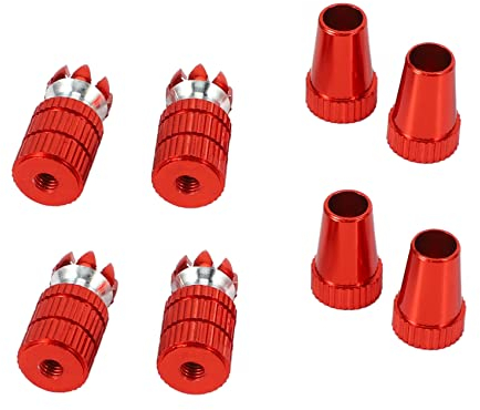 pintoc 2X Aluminium RC Sender Stick Ends Controller Daumen Rocker M3 Gewinde für TX Futaba / / für DX6I DX7S DX8 DX9 Taranis, Rot