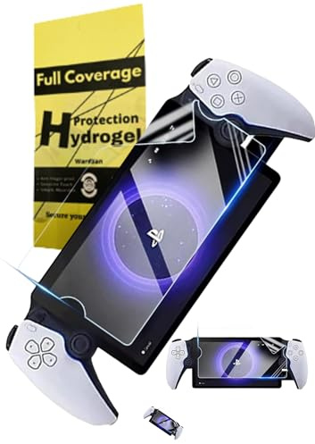 WardSan [2 Pièces Pour Sony Playstation PS5 Portal - Films de Protection d'écran Hydrogel intégrale 3D | Anti-choc | Compatible coques TPU | Film Protecteur TPU souple | Mieux qu'un verre trempé