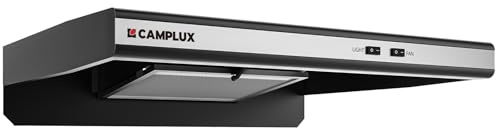 CAMPLUX RV Range Hood 22 Inches,12V DC Range Hood, Ultra Quiet, Powerful Suction, Ideal for RV Travel, Mobile Homes, Yachts, or Small Apartments