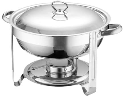 MagiDeal Chafing Dish Can Serve 3-4 People, Family Hot Pot, Catering Food Warmer, Buffet Server and Warmer,