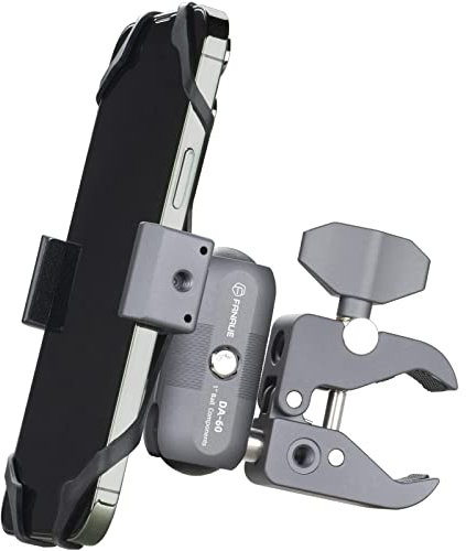 FANAUE Soporte Antivibración Para Teléfono de Moto con 1 Cabeza esférica Compatible con RAM mount B tamaño Brazo de Doble Enchufe y soporte teléfono bicicleta para teléfonos inteligente 5,5-8 pulgada