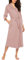 Ekouaer Robe de Chambre Femme Col en V Robe de Soirée de Mariage Sexy Rose M