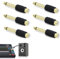 KeyQueen 6 Pack Jack 6.35mm Mono Male Plug to RCA Female Audio Adapter 1/4 Inch TS Connector to RCA Phono Socket Gold Plated TRS Converter Plug F/M High Performance
