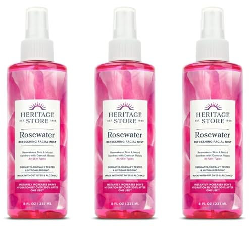 Rosewater Refreshing Facial Mist, 3 x 237ml (Pack of 3)