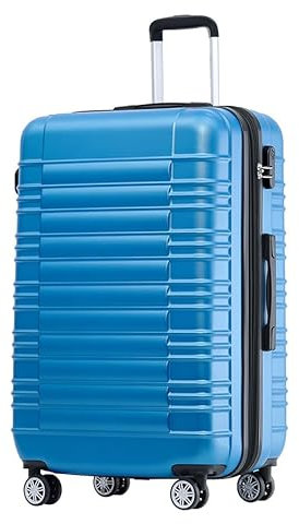 BEIBYE Reisekoffer 2088 Hartschalekoffer Gepäck Koffer Trolley Größe L in 14 Farben (Türkis)