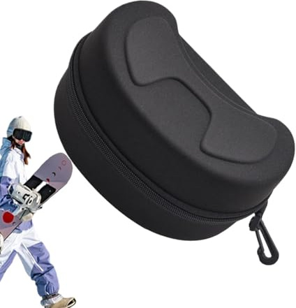 Generisch Skibrille Case Brillenetui Schwarz Mit Reißverschluss, Schwimmbrillen Etui, Brillenetui, Für Protect Goggles Sunglasses