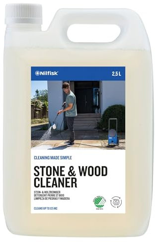 Nilfisk Stone & Wood Cleaner - Pressure Washer Detergent for Outdoor Surfaces (2.5 L)