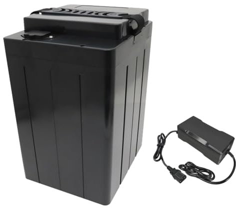 JHKJ Electric Motorcycle Battery 48V 50Ah Ternary Lithium Battery 60V 40Ah Large Monomer Lithium Batteries 72V 25Ah with Charger for 850W-2400W Motor,72V25Ah