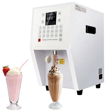 Automatic Fruit Powder Dispenser, 3.5L Powder Quantitative Machine 110V Digital Powder Dispensing Machine for Commercial & Home Use Bubble Tea Equipment