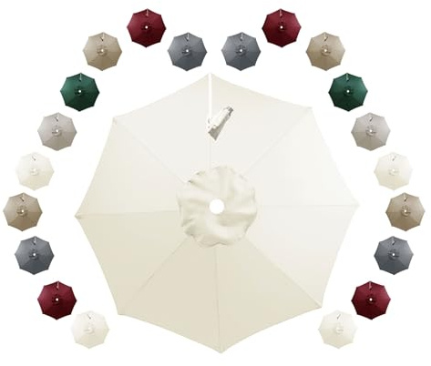 Telo ombrellone 3,0m 3,35m 3,5m ricambio 8 stecche decentrato telo Ricambio ombrellone a sbalzo Copertura in Tessuto