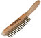 Faithfull FAI680B4F Brass Wire Scratch Brush Four Row