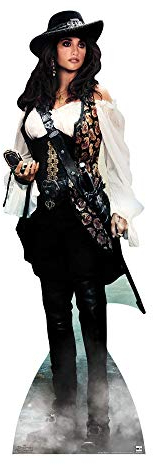 STAR CUTOUTS Fluch der Karibik Pappaufsteller lebensgroß Disney Angelica Pirates of The Caribbean Life Size Cut Out, Mehrfarbig, Pappe, 165 x 5 x 165 cm