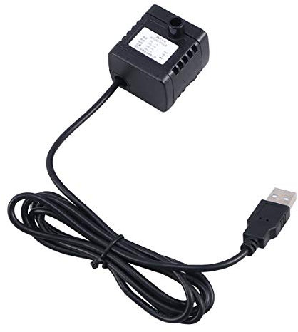 UKCOCO 1Pcs Pompe de Fontaine Automatique pour Animaux de Compagnie, Pompe à Eau Silencieuse USB Pompe de Remplacement de Fontaine pour Chiens et Chats, Pompe Aquarium 200L/H, 4.4x3.7x3.8cm