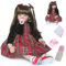 ZIYIUI 24Zoll 60cm Lebensechte Reborn Babypuppe Babys wie Echtes Baby Weiche Silikon Vinyl echt Neugeborenen Mädchen Handmade Doll Spielzeug Geschenk