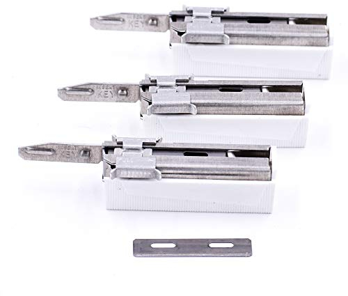 Taconic Shave Lames de rasoir - 60 lames de rasoir - Convient à tous les rasoirs à injection modernes et vintage - fabriqué aux Etats-Unis