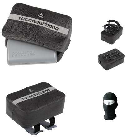 ASTUCCIO PORTA TELE - PASS TUCANO URBANO 491 FISSAGGIO CON NASTRI SU MANUBRI TUBOLARI 2 CORTI PER MOTO+2 LUNGHI PER AGGANCIO ALLO SCOOTER E VENTOSE ANTISCIVOLO